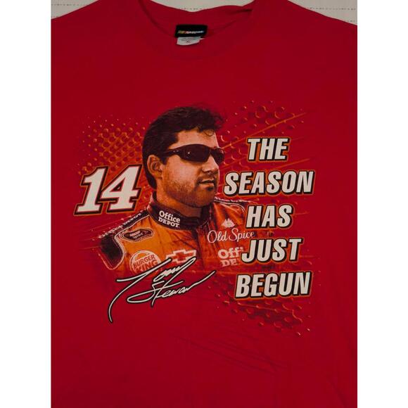 NASCAR Tony Stewart 14 Season Has Just Begun Tour Graphic T-Shirt Mens XL - Picture 3 of 8